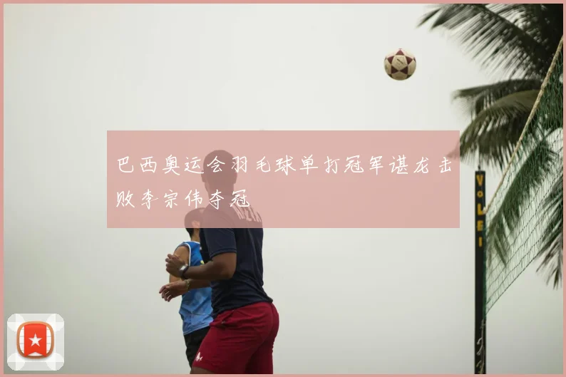 巴西奥运会羽毛球单打冠军谌龙击败李宗伟夺冠